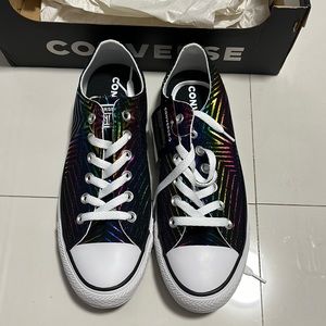 Converse All Stars Metallic Rainbow Star Sneakers
